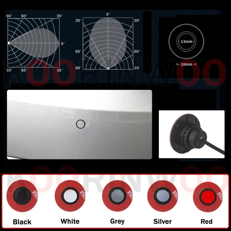 Парктроники автомобильные электронные аксессуары 4 задних радара обнаружение