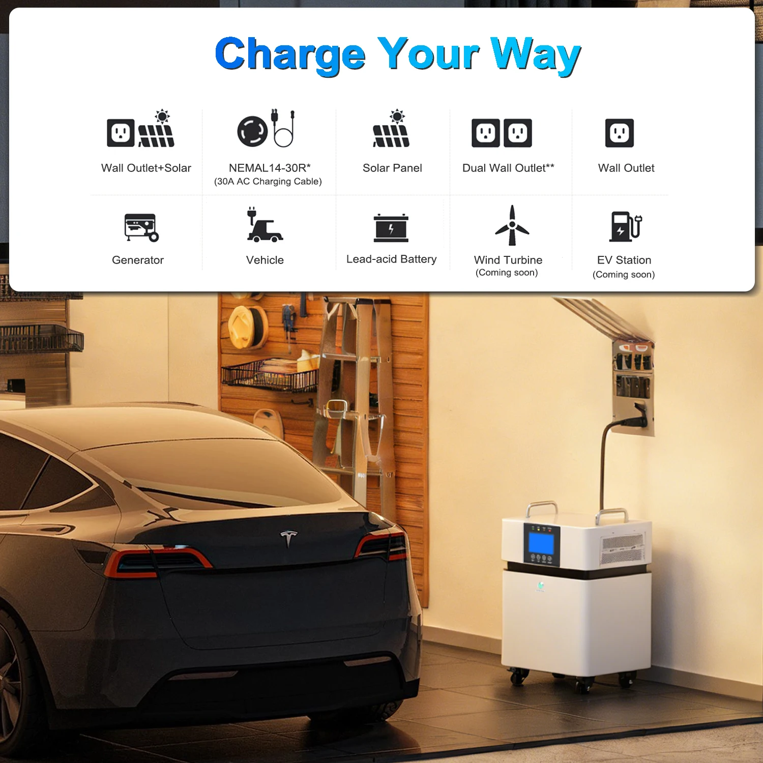Портативная солнечная электростанция Plug and Play с аккумулятором LiFePO4 5 кВт·ч, 8 кВт·ч, 15 кВт·ч, 16 кВт·ч, выход переменного тока 220 В, 5 кВт (art.: 3920dc8da1678) - 3920dc8da1678