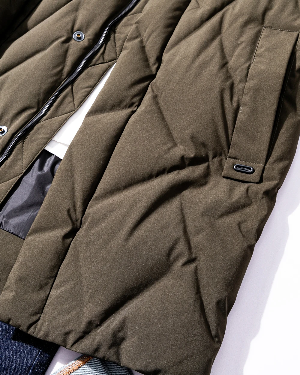 2022 New Fashion Man Duck Down Coat Padded Jacket Warm Parkas for Male Winter Clothing Hooded Outerwear Army Green 2XL 3XL XXXL