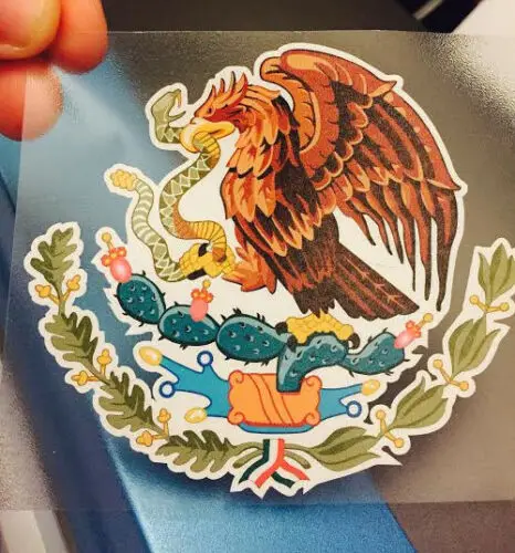 

Mexican Coat of Arms Sticker Decal Mexico Flag Car Truck Vinyl Mexican Flag Eagle States Aguila
