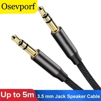 jack 3 5 aux wire for samsung xiaomi speaker line nylon cord jack 3 5 cable audio male male cord earphone 3 5mm cable nylon cord
