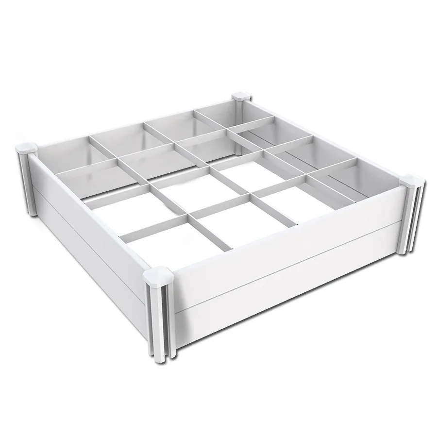 Fentech 4x4 оптовая продажа виниловых приподнятых садовых кроватей кашпо ящиков