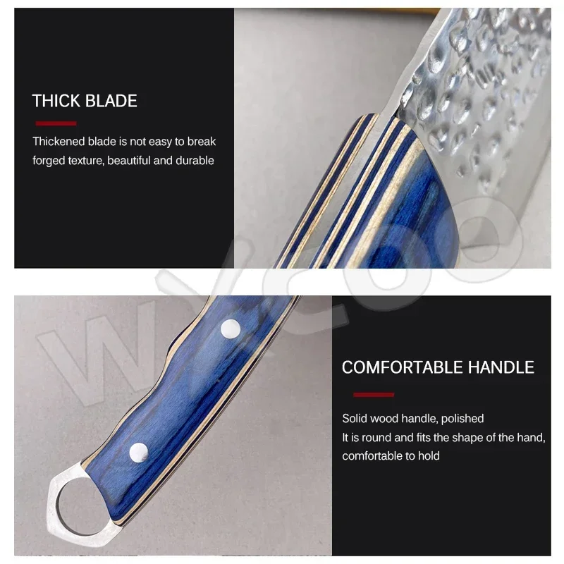 Профессиональный японский кованый кухонный шеф-нож 5Cr1 5Mov из нержавеющей стали