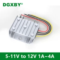 dgxby 6v to 12v 1a 2a 3a 4a power regulator converter 5v11v to 12 1v vehicle booster module dc dc transformer ce rohs