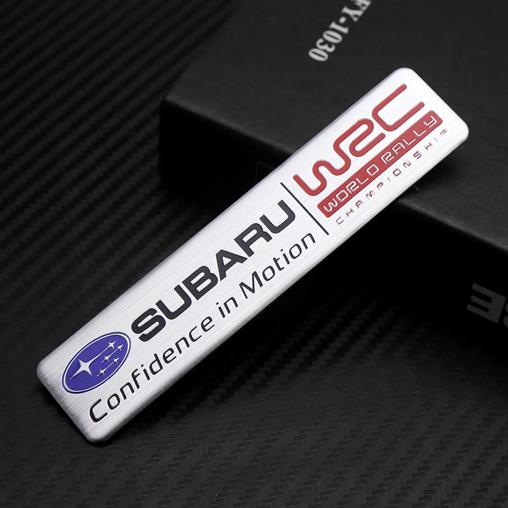 

Aluminum Car Styling Auto Body Side Fender Trunk Decoration Stickers Badge For Subaru Forester Impreza Wrx Sti Outback XV Legacy