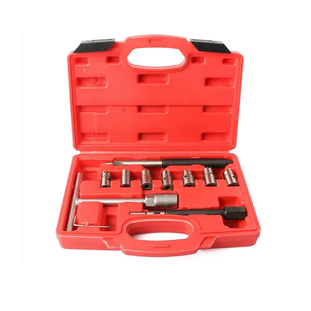 

11 Pcs/box Car Diesel Fuel Injector Seat Cutter Cleaning Tool Set Seat Remover Diesel Nozzle Reamer Nozzle Seat Repair Set