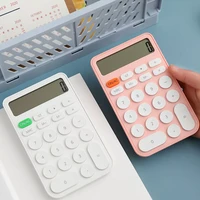 simple candy color handheld calculator student learning assistant calculator accounting female special mini portable computer