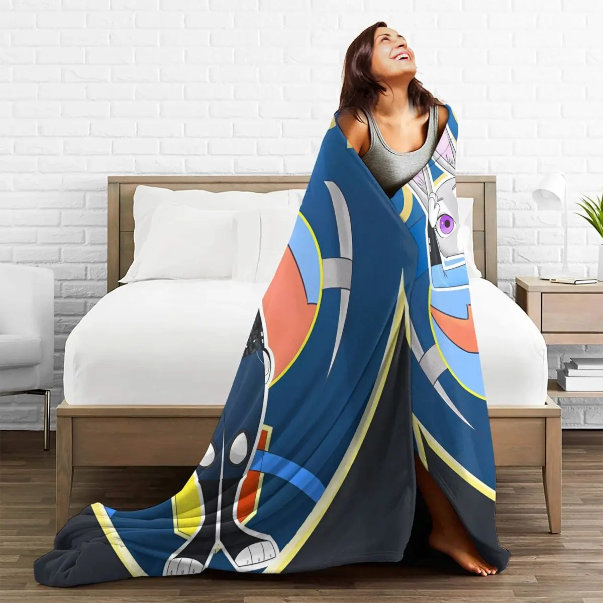 Zootopia Nick Judy Anime Blanket Airplane Travel Flannel Throw For Couch Bed Soft Quality Bedspread Birthday Present