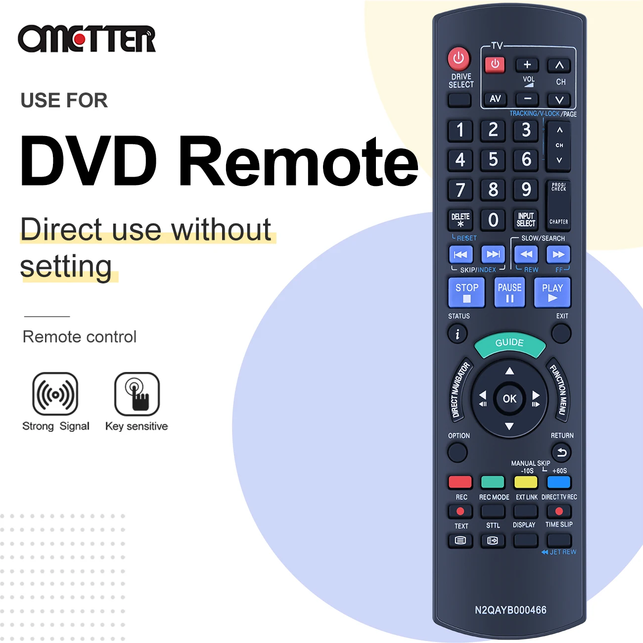 N2QAYB000466 для Panasonic DVD рекордер с дистанционным управлением