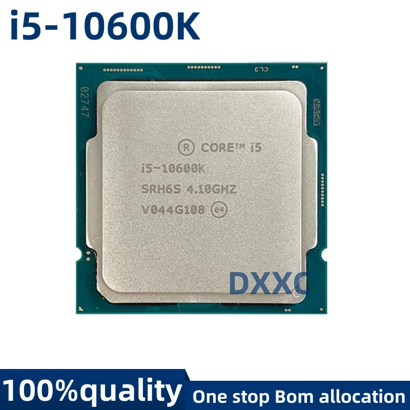 

For Intel Core i5-10600K i5 10600K i510600K 10600K 4.1GHz 6-core 12-threaded CPU Processor 65W LGA 1200 i5-10600K