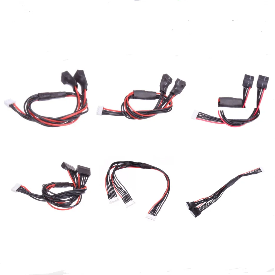 Φ 2S 3S Φ 6S 7S параллельный (2x) Параллельный Балансирующий кабель 22AWG 20 см, мягкий силиконовый провод