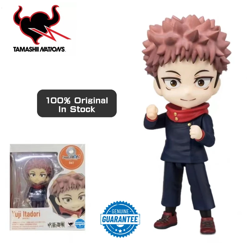 

100% подлинный Tamashii фигуртс мини 9 см юютсу кайсен аниме Yuji Itadori Коллекционная модель экшн-фигурка кукла игрушка подарок орнамент