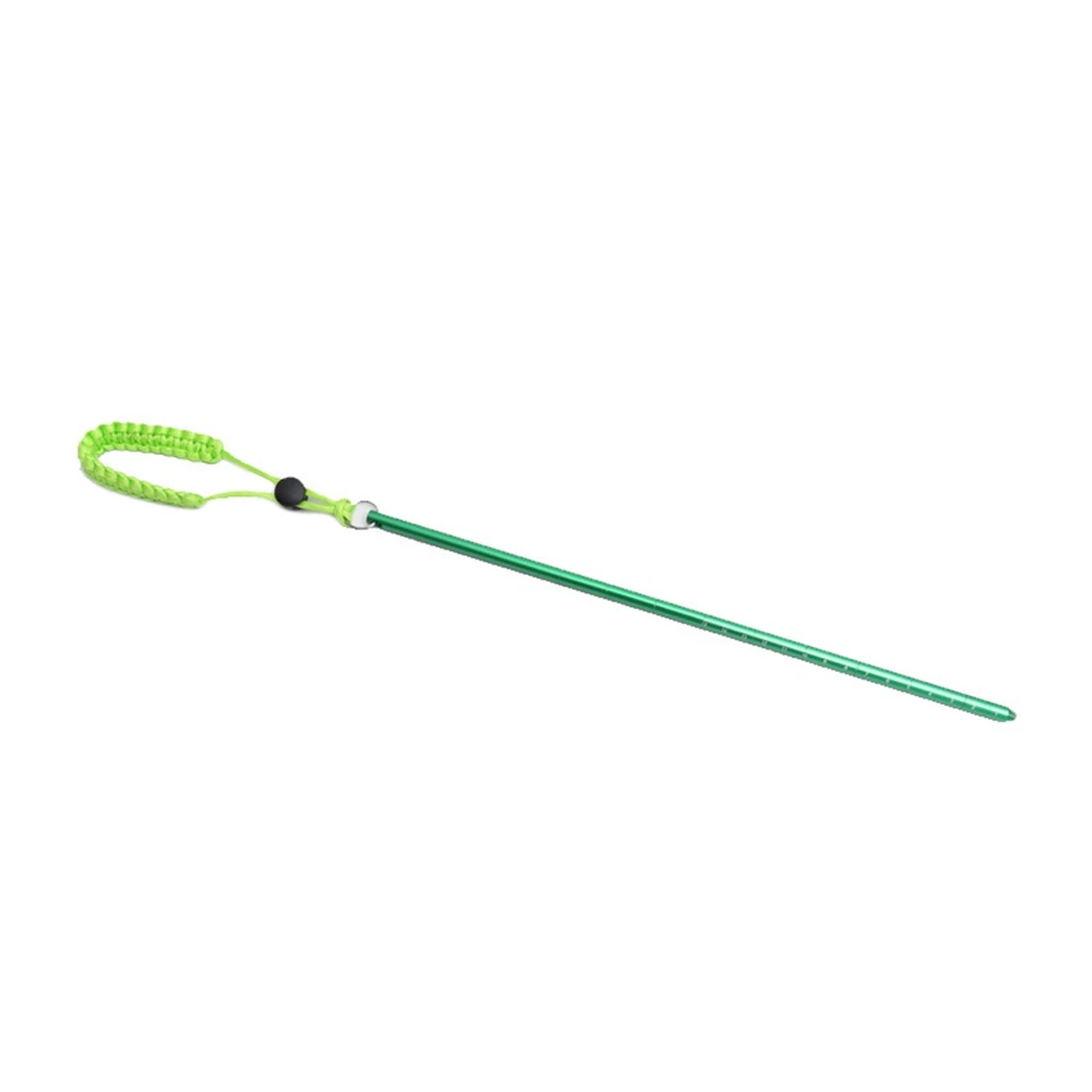 

Scuba Colorful Diving Aluminium Alloy Lobster Stick Pointer Rod with Rubber Lanyard Strap Underwater,Green