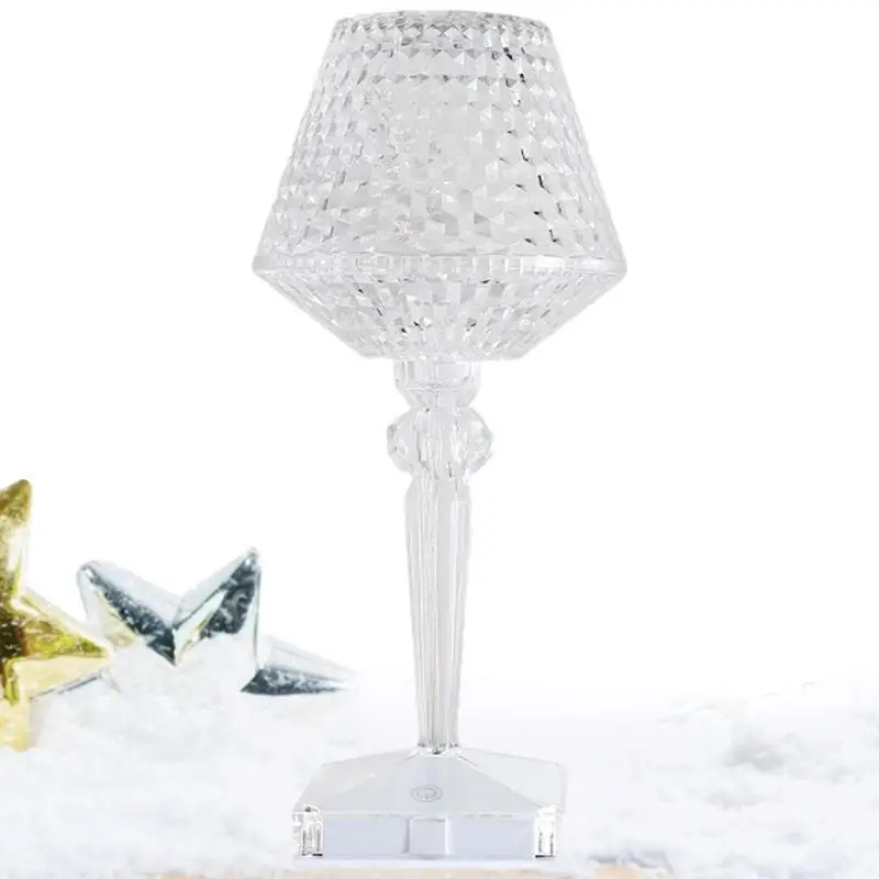 

Хрустальная настольная лампа с сенсорным управлением 16 цветов RGB, Хрустальная Сенсорная лампа с дистанционным управлением, светильник для гостиной