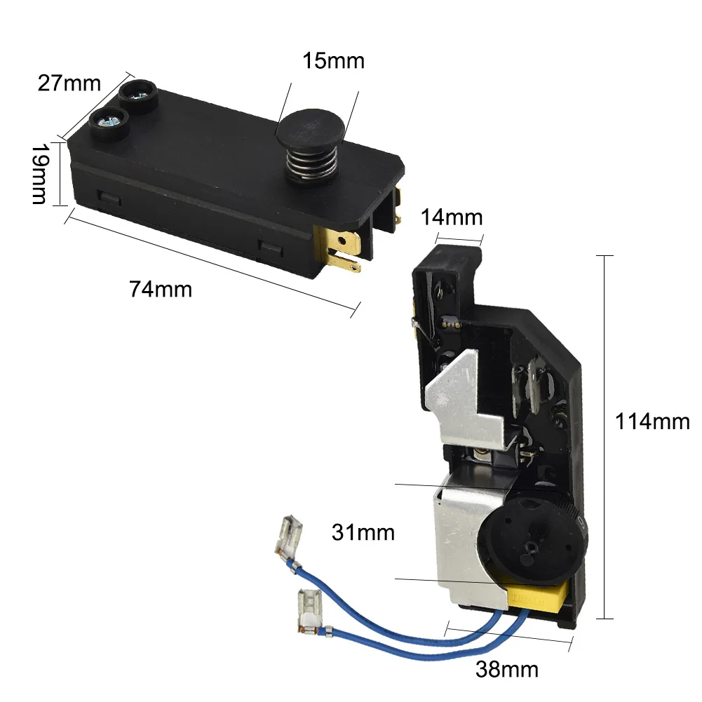 

1set Switch + Speed Control Accessory Equipement For Bosch 0 611 216 703 GBH 5/40 DCE For Bosch Drill Kit Mortise Hammer