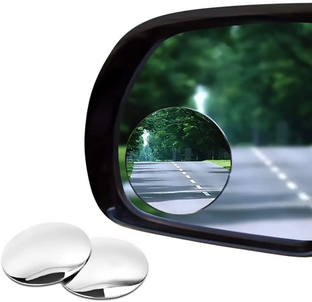 

2Pcs Universal Car Blind Spot Mirror Frameless 360 Degree Wide Angle Telescopic Inspection Parking Mirror Car Accessories