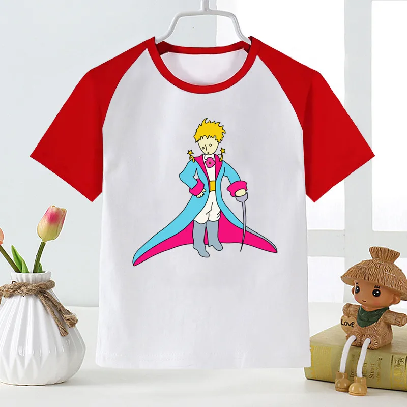 Little Prince Children Baby Boy Kids T-Shirt Fashion Cartoon Short Sleeve Top Clothes Funny Girls Casual Tee Tops,Drop Ship