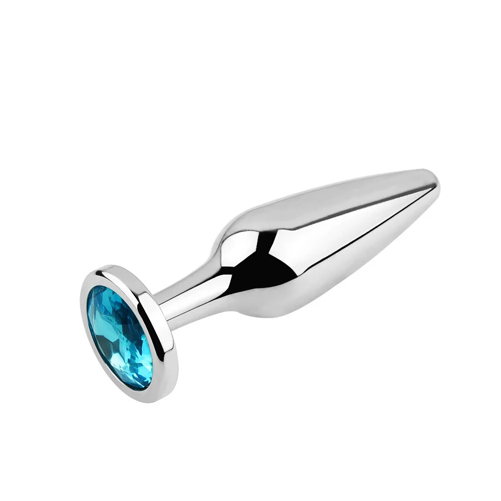 Металлическая Серебристая Анальная пробка расширение для задней площадки