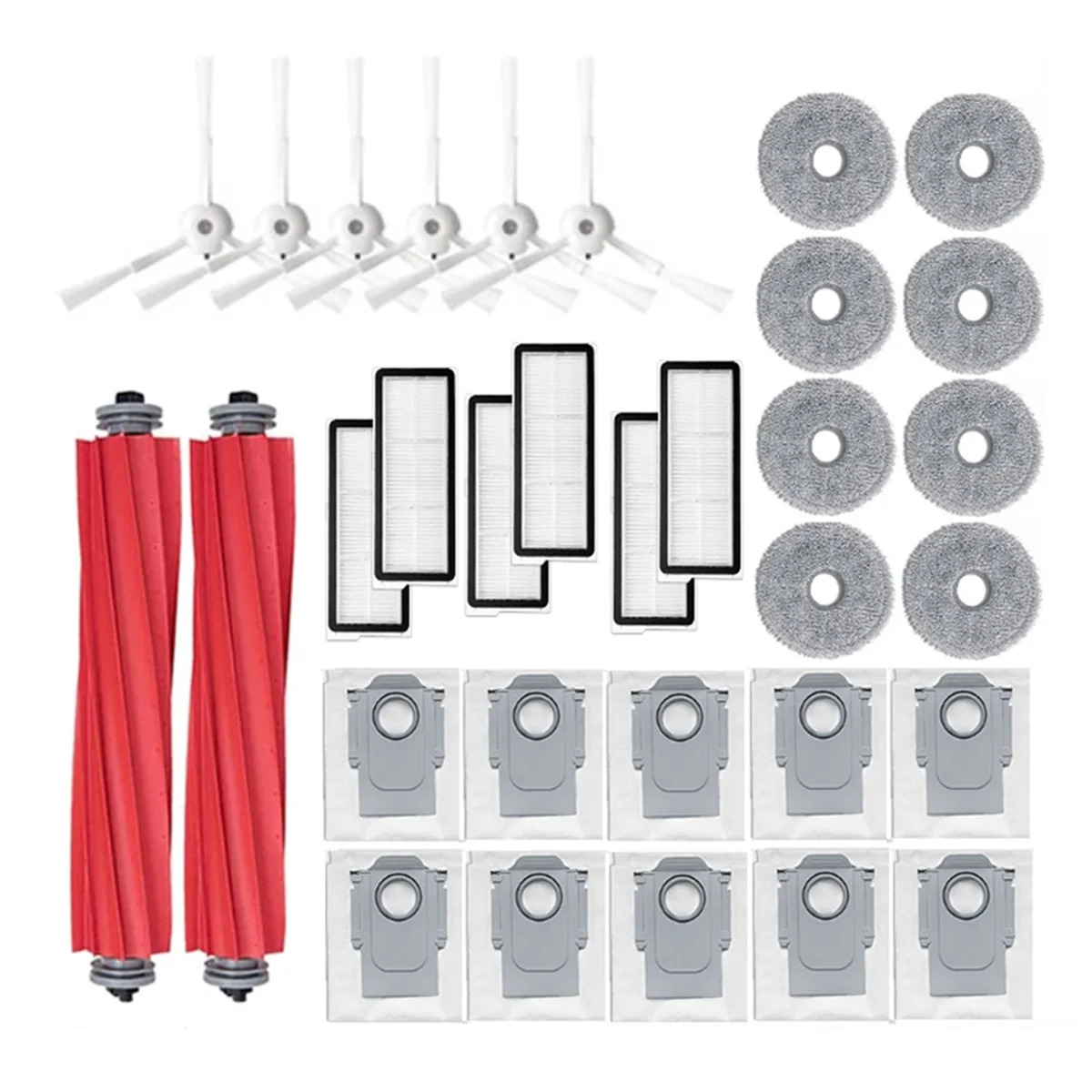 Комплект аксессуаров из 32 предметов для Roborock Q Revo MaxV/Roborock P10 Pro робот-пылесос