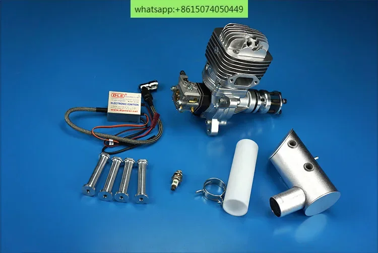 Бензиновый двигатель авиационной модели DLE61 одноцилиндровый двухтактный