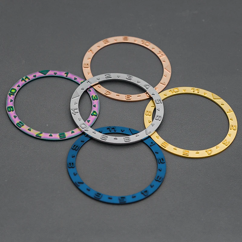 38*31.5mm 12 Hours Flat Ceramic Bezel Insert Seiko SKX007/SKX009/SKX011/SRPD substitute watch insert ring Watch Accessories