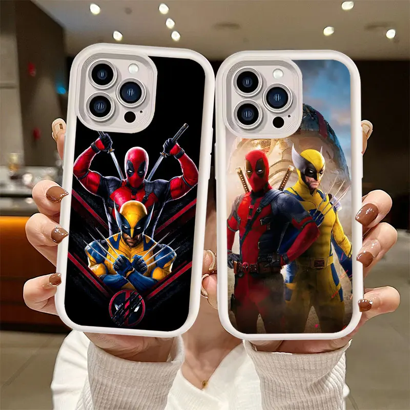 Противоударный силиконовый высококлассный чехол для телефона Deadpool Wolverine Huawei Pura 70