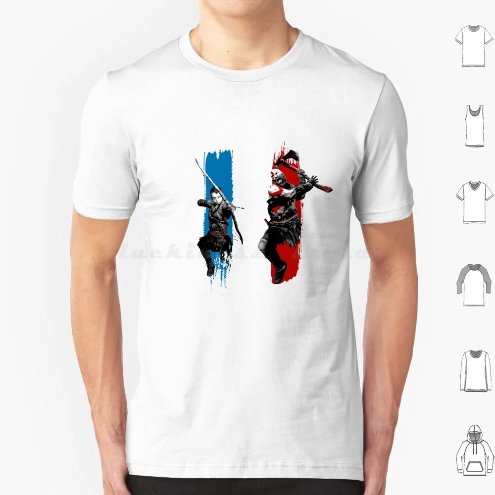 Футболка с надписью God Of War для мужчин и женщин хлопковая тенниска принтом сделай