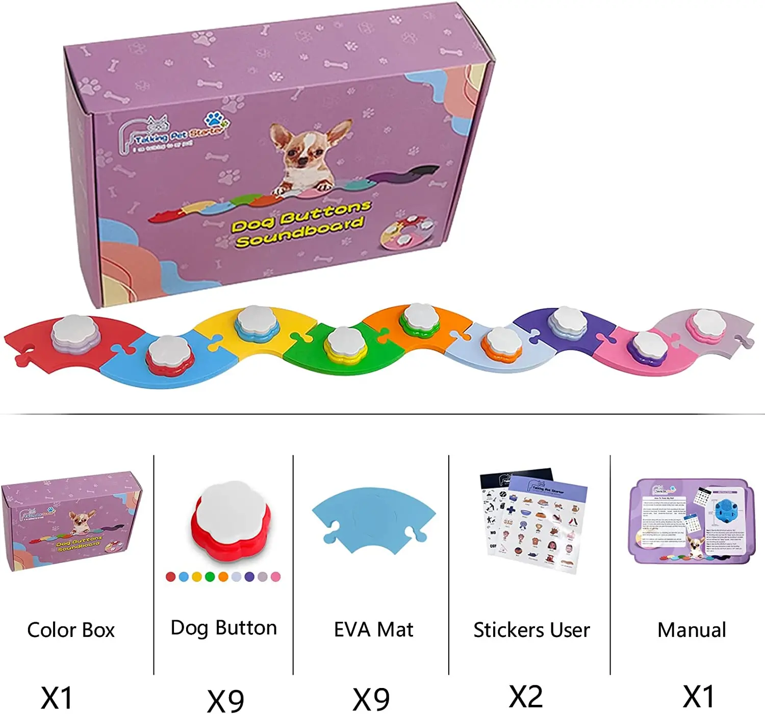 Ceny RIBOSY Pet Communication Training Nagrywalny Przycisk Rozmowy, Przycisk Nagrywania Głosu Dla Psa, Nagraj Swój Własny Brzęczyk Odpowiedzi Głosowej Cena RIBOSY Pet Communication Training Nagrywalny Przycisk Rozmowy, Przycisk Nagrywania Głosu Dla Psa, Nagraj Swój Własny Brzęczyk Odpowiedzi Głosowej