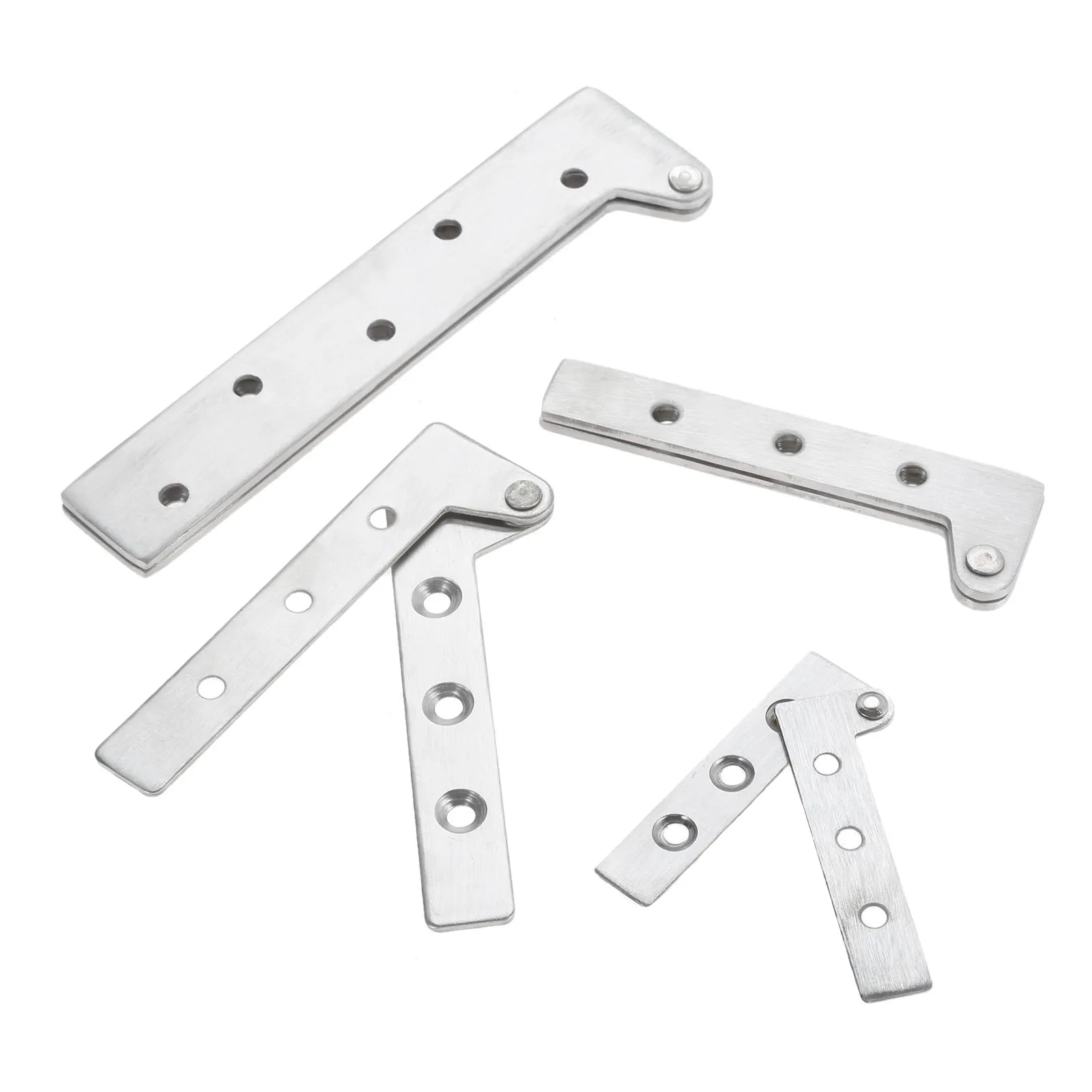 2pcs Pivot Hinges Offset Knife Hinges Inset Door Stainless Steel 360 Degree Rotating Hinges
