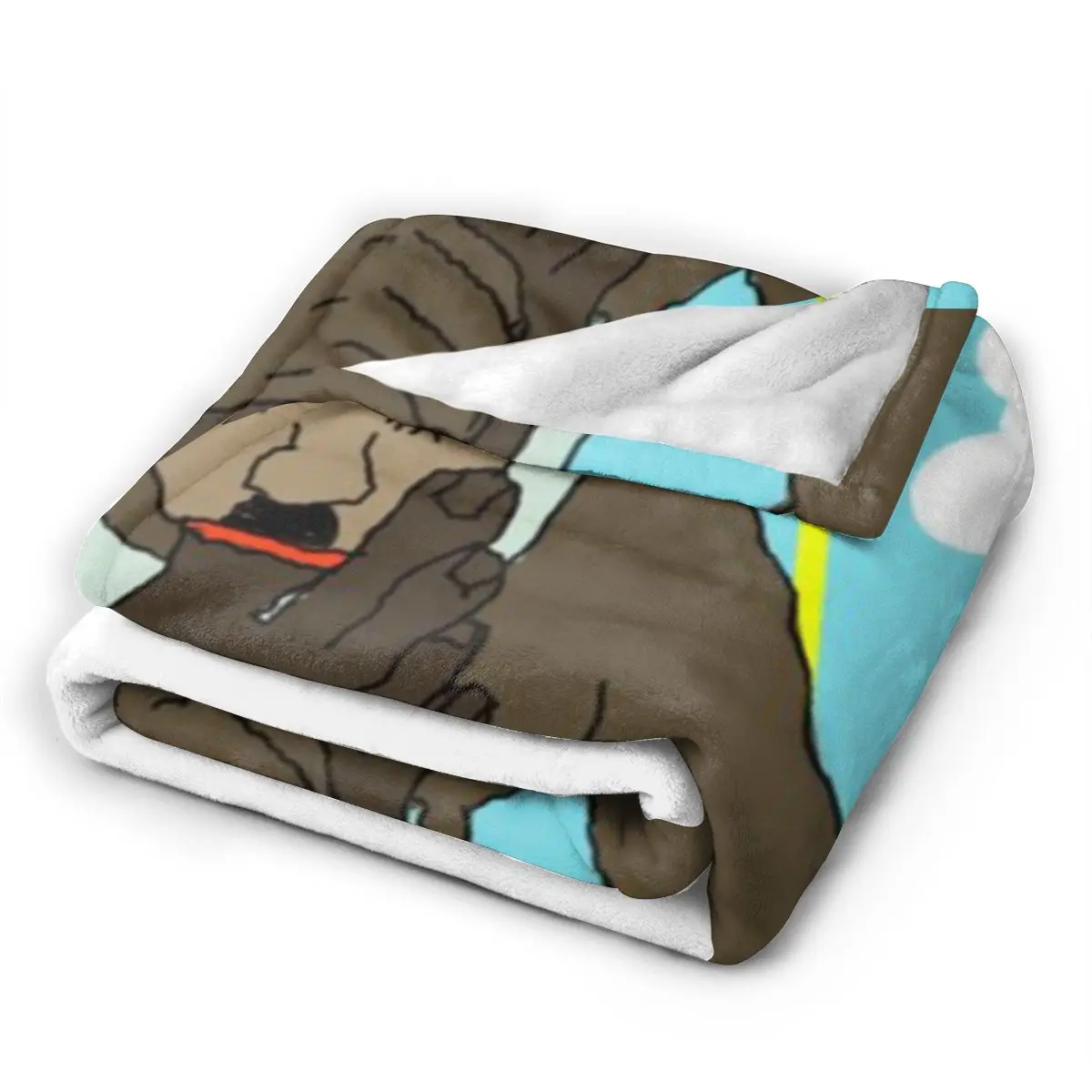 Веселая ночь с домом. Ультрамягкое одеяло из микрофлиса.