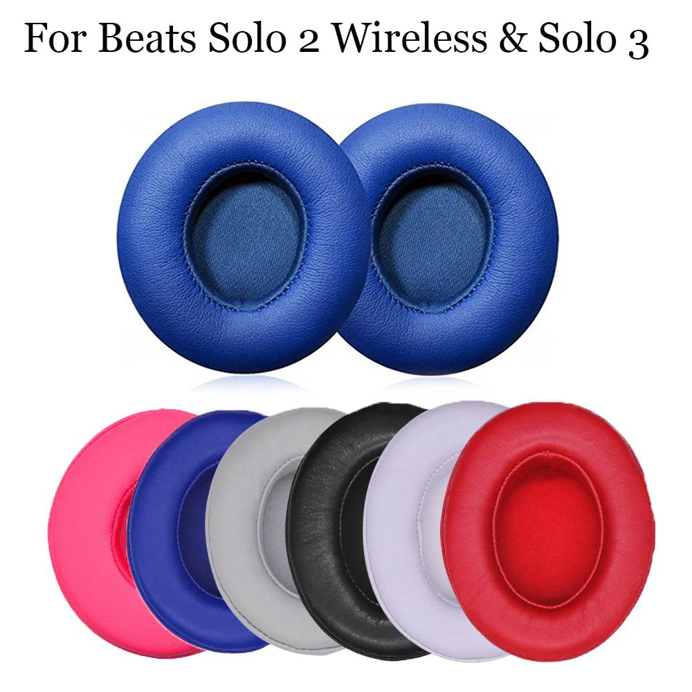 

For Beats Solo 2 Ultra-soft Earpads Cover Replacement Ear pads Cushion Earbuds For Beats Solo 3 Wireless Headset Earpads Case