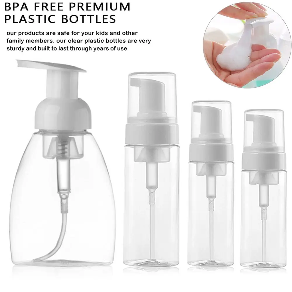 

Useful Shampoo Shower Gel Home Bath Supplies Hand Sanitizer Soap Dispenser Liquid Pump Container Clear Foaming Bottle