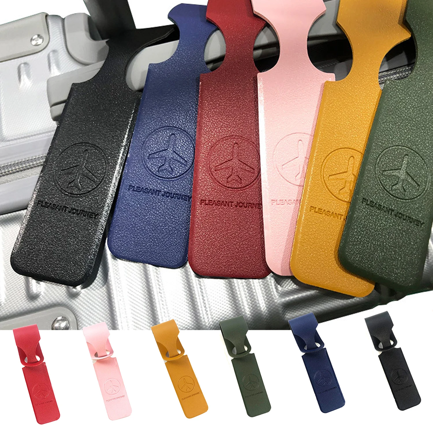 1 шт. этикетка-идентификатор для чемодана из ПУ кожи