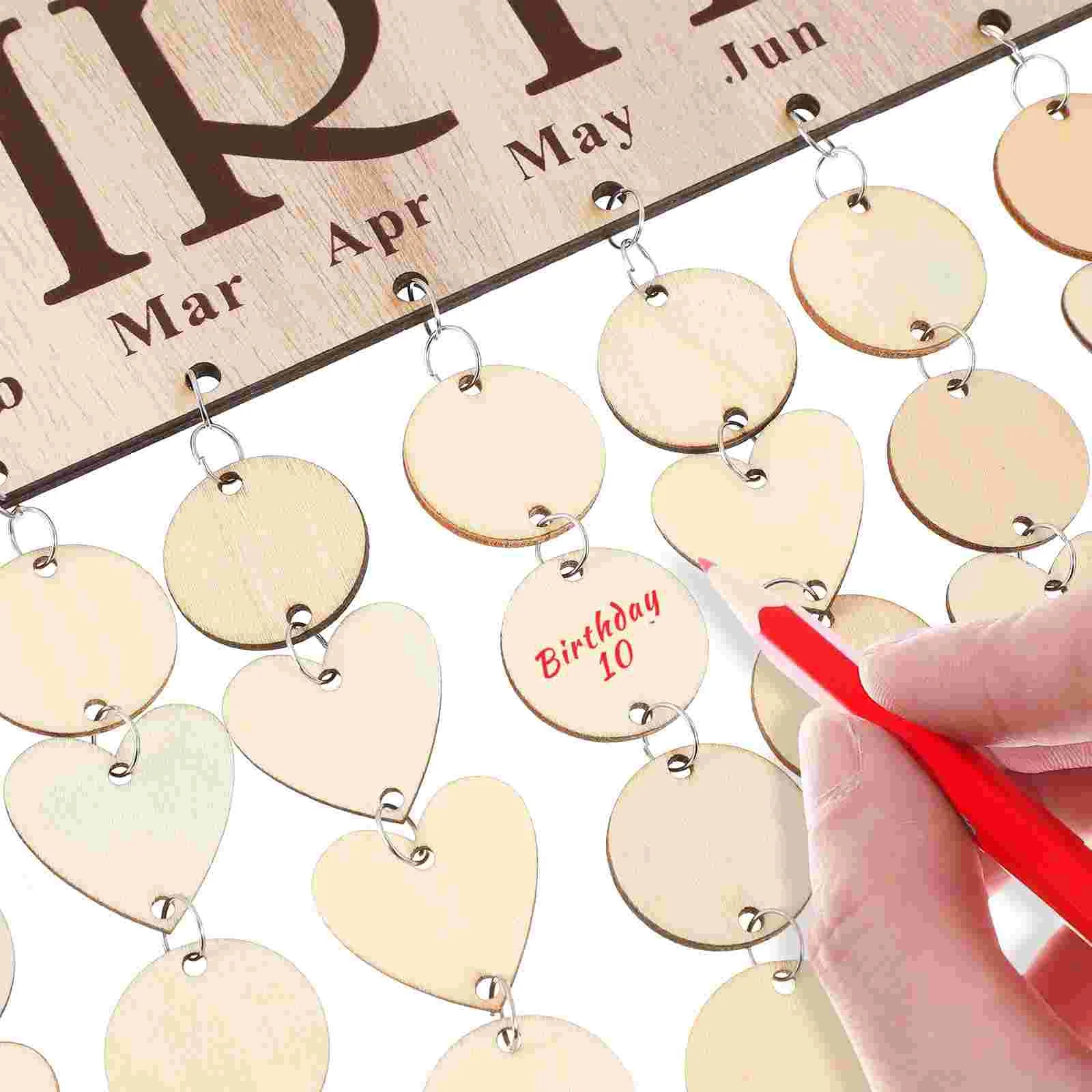 Календарь на день рождения вечный деревянный календарь открывающийся Новый год