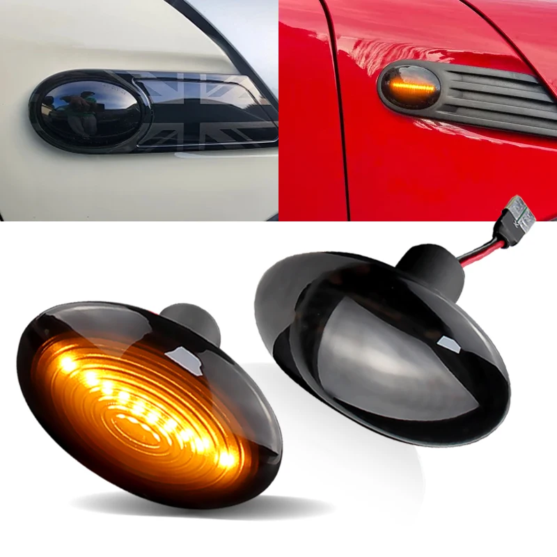 Для BMW MINI Cooper R55 R56 R57 R58 R59 CL-R56-LSM-SM дымчатый светодиодный индикатор указателя
