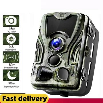 

HC801A Wildlife Trail Cameras IP65 Waterproof Hunting Trail Cameras 1080P Night Vision Photo Trap 0.3s Trigger Wildlife Camera