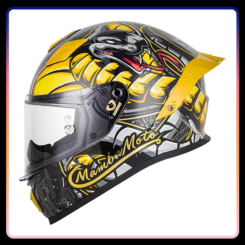 Мотоциклетные шлемы на все лицо для мужчин и женщин защитная Кепка из