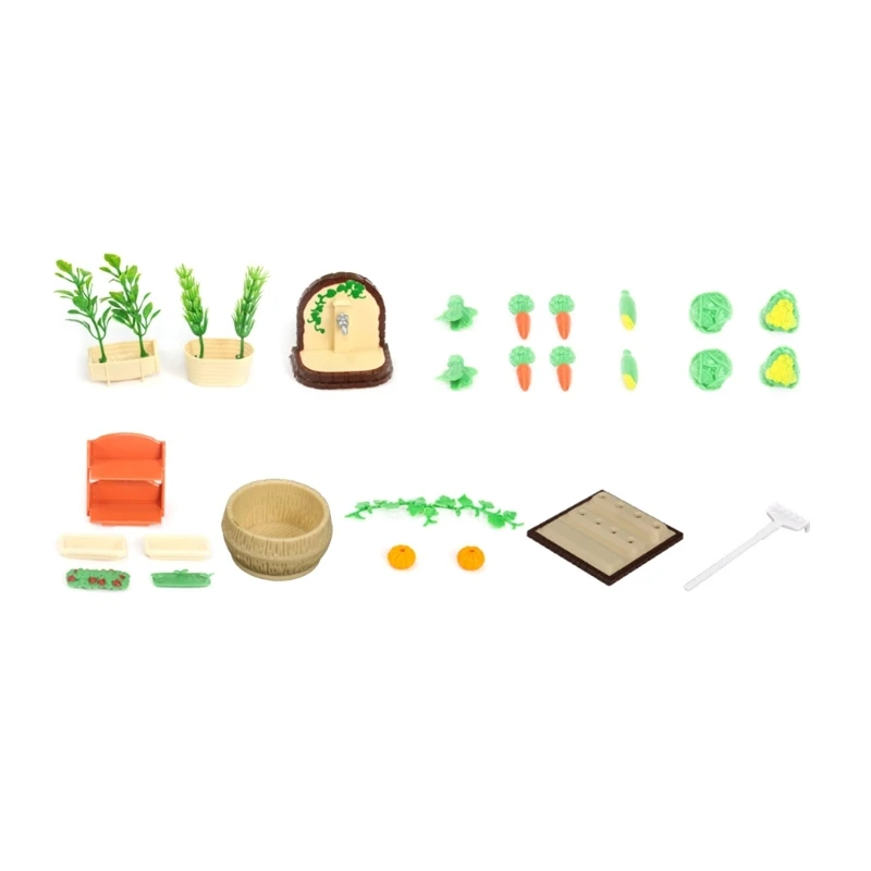 

1:12 миниатюрные кукольные домики, растения, кукольные домики для овощей и сада, аксессуары «сделай сам»