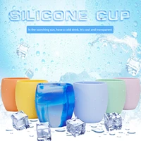silicone ice cup multipurpose ice cubes tray stencil reusable cold drink cup ice making cup durable easy release fping