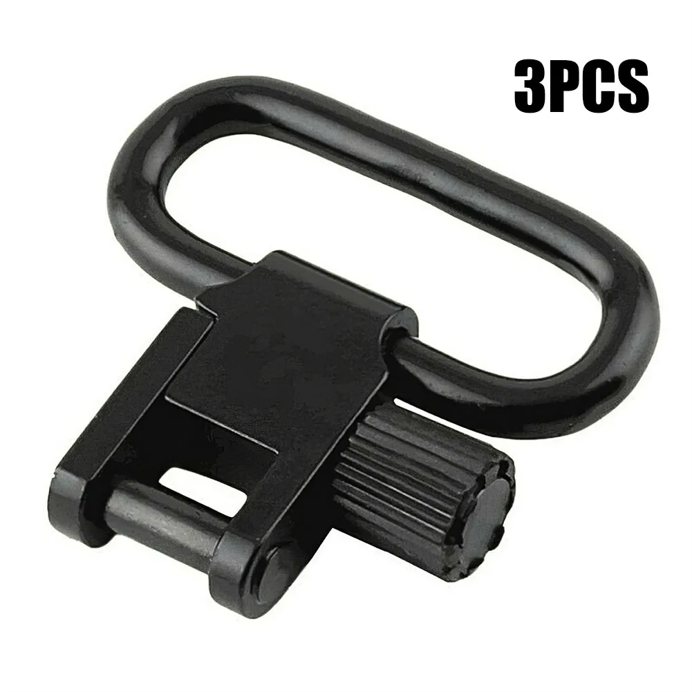 

3Pcs QD Sling Swivel Heavy Duty Quick Detach Swivel Ring Buckle Tactical Bracket Screws Airsoft Hunting Gun Buckle Set