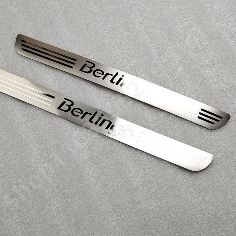 Автомобильная наклейка для Citroen Berlingo B9 2008-2019 защита порога из нержавеющей стали