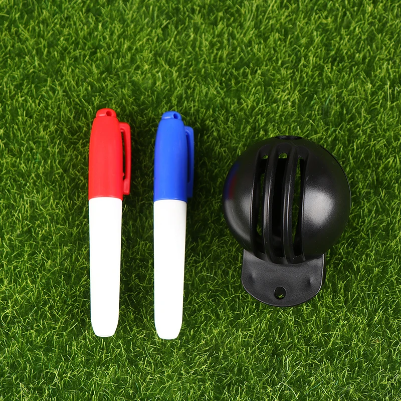 

1Set Double-sided Golf Ball Line Liner Marker With 2 Marking Pens Template Alignment Marks Tool Portable Sports Accessories