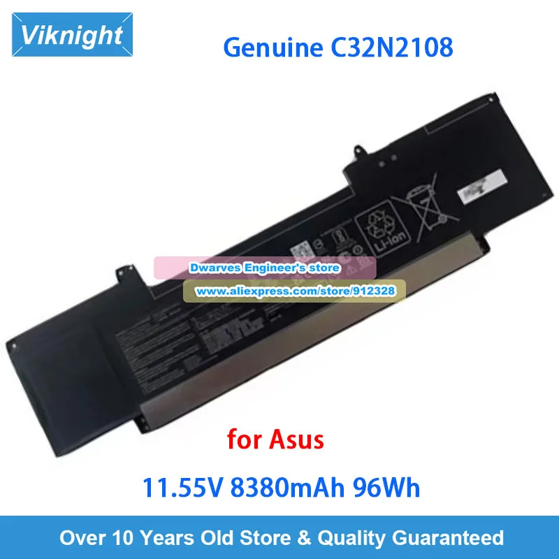 Оригинальный аккумулятор C32N2108 11 55 В 8380 мАч 96 Втч для ZenBook Pro 16X OLED UX7602 UX7602VI UX7602ZM