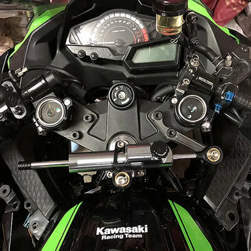 Стабилизатор рулевого демпфера с ЧПУ и титановый кронштейн для Kawasaki Ninja 300 NINJA300