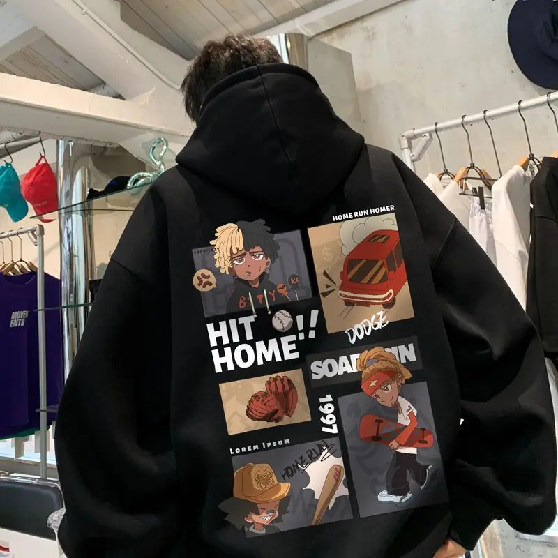 Хлопковая толстовка унисекс с капюшоном и стильным фирменным геометрическим