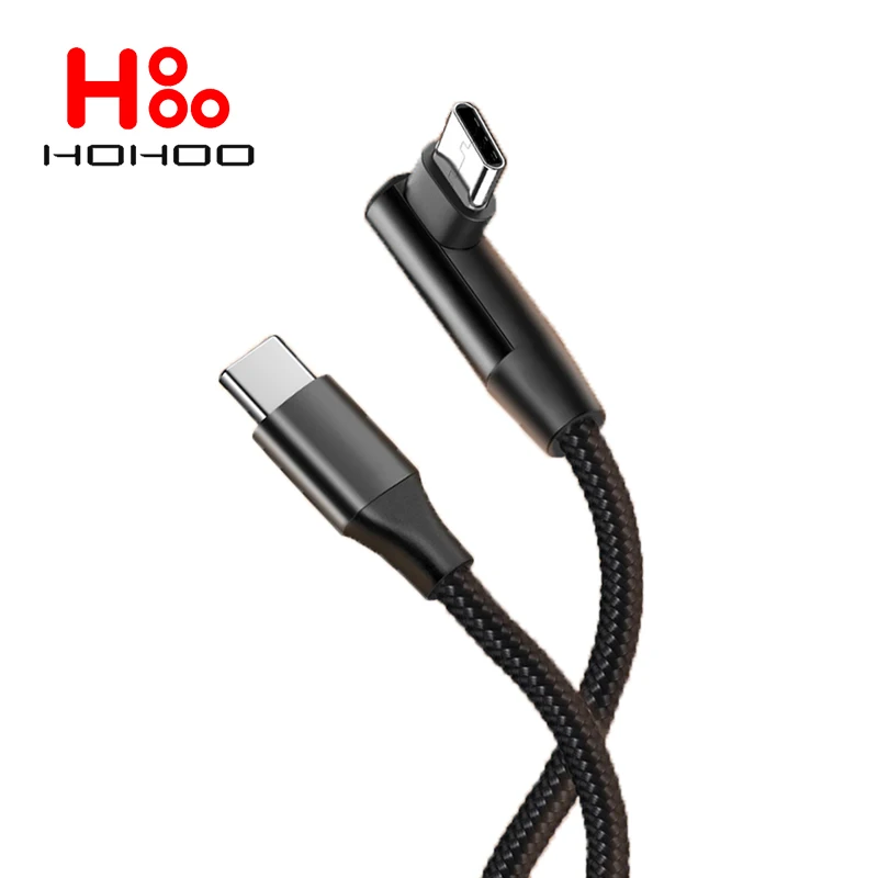 100 Вт C с USB Линия 90 градусов угол для iPhone 15 Pro Max iPad MacBook Xiaomi 14 13 12 11 Redmi K60 50 40 Huawei P70 60 Mate