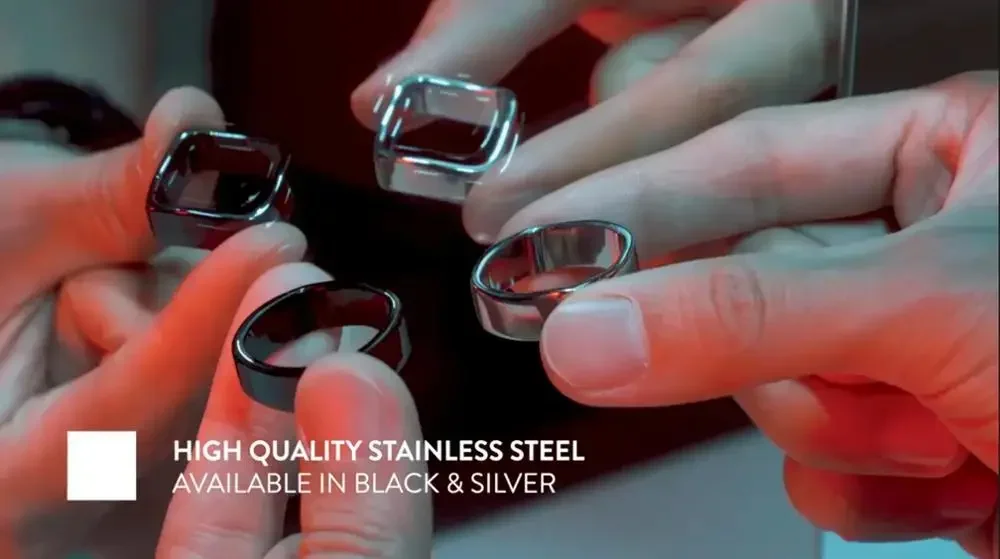 Кольцо Ambi (серебристый/черный) Волшебные трюки Круг Квадратный Магия Аксессуары