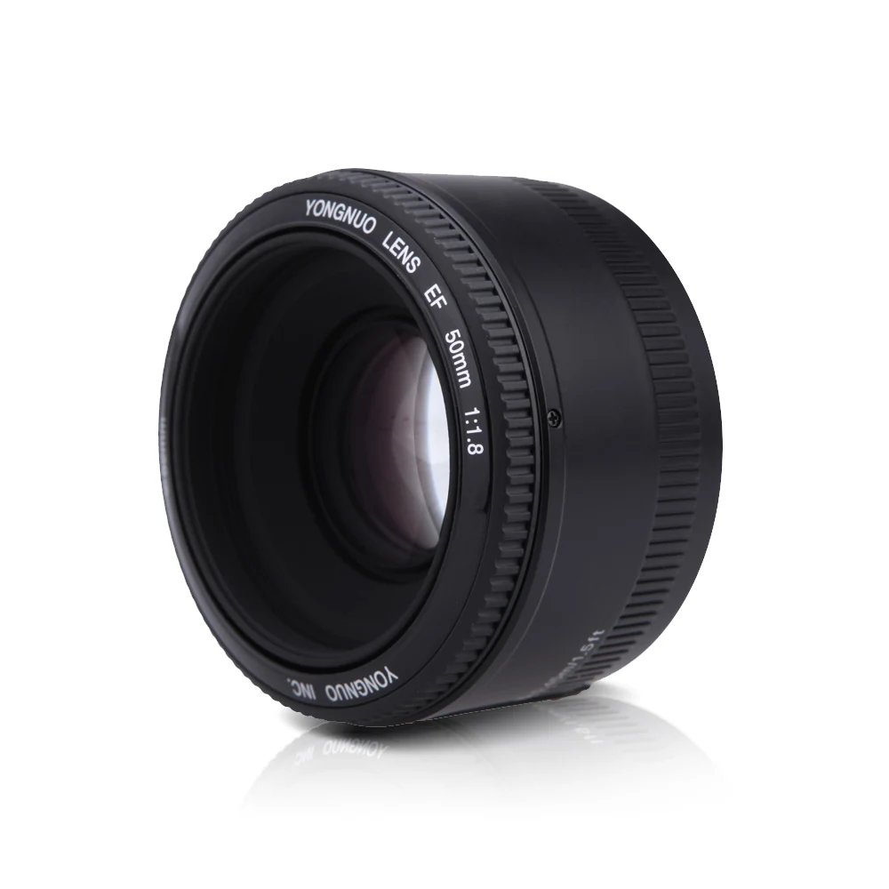 Объектив YONGNUO yn50 мм f1.8 AF для цифровой зеркальной камеры Canon EF 60D 70D 5D2 5D3 600d T5 T6 |