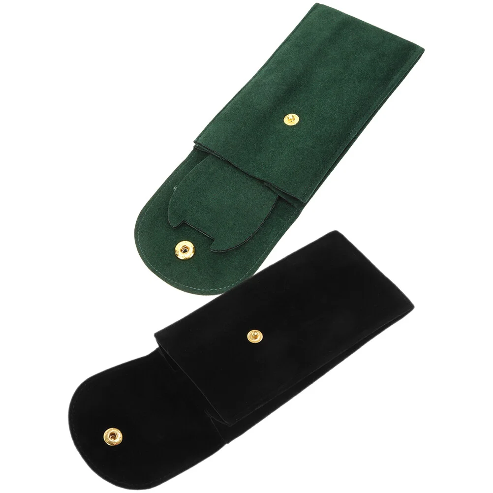 

2 Pcs Watch Cases Men Stand Holder Scratch Proof Organizer Women Travel Bag Man