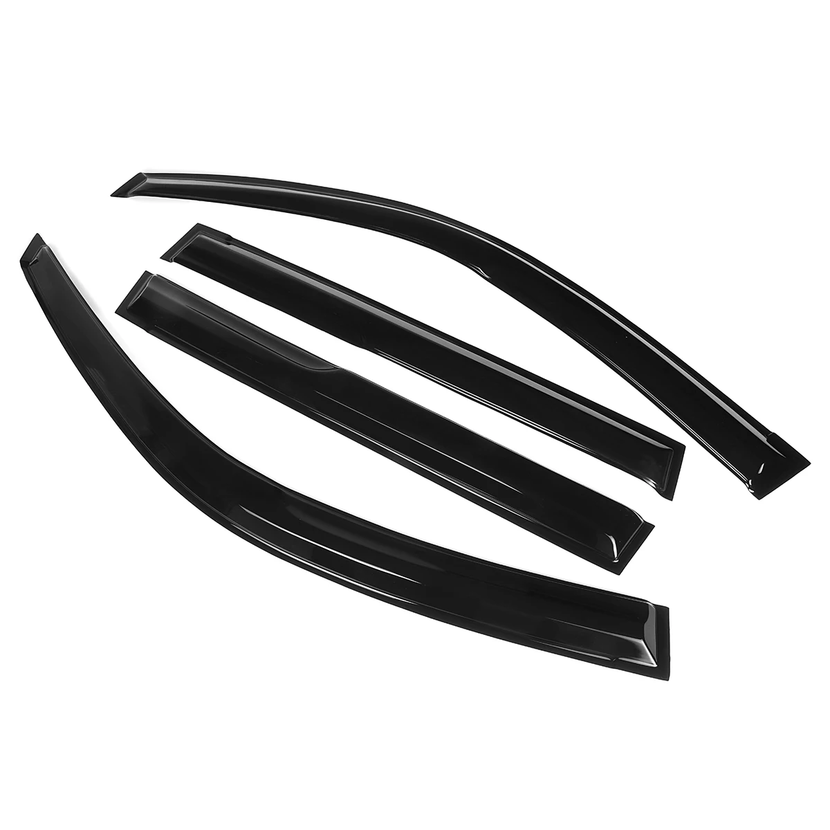 

4x Car Window Visors Sun Rain Guard Vent Deflectors For Toyota For Landcruiser For Prado 120 Series 2003-2009 Awnings Shelters